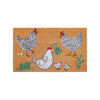 Chickens Doormat Black & White