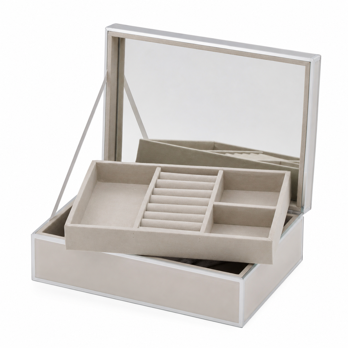 Sara Large Glass Jewellery Box