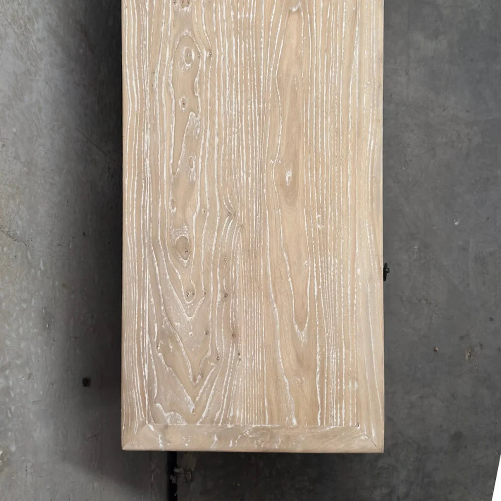 Elm Low Tv Cabinet Whitewash | 180cm