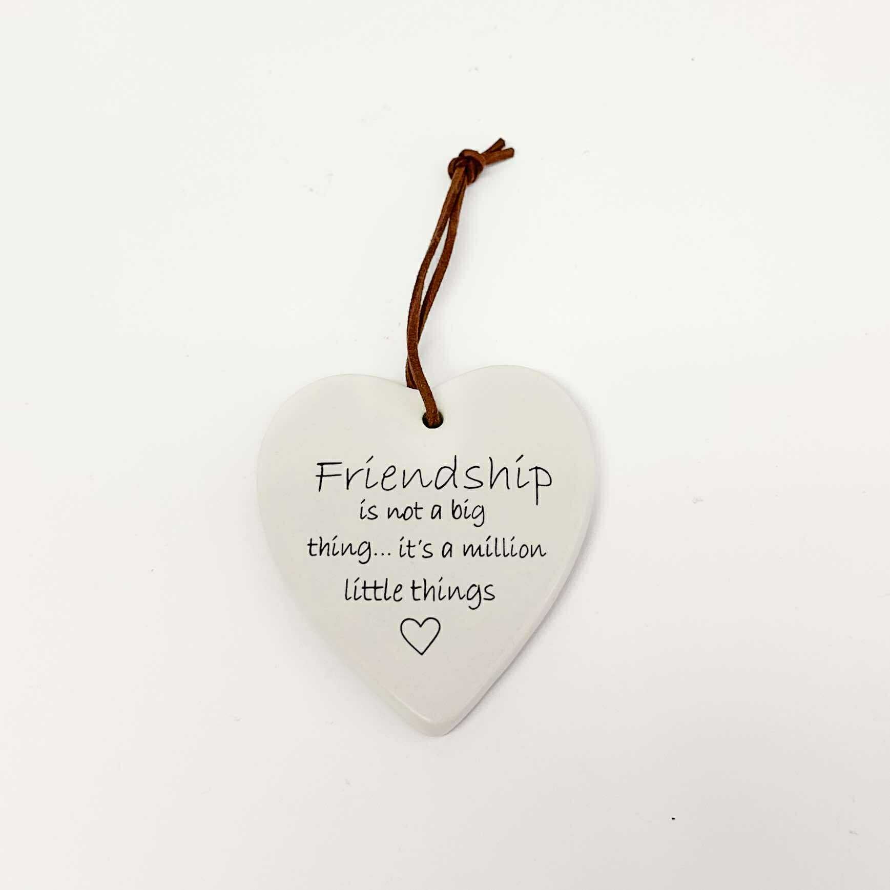 Ceramic Heart with Quote