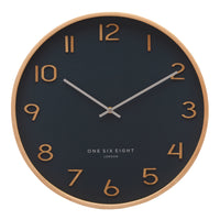 Wallace Silent Wall Clock | Petrol Blue