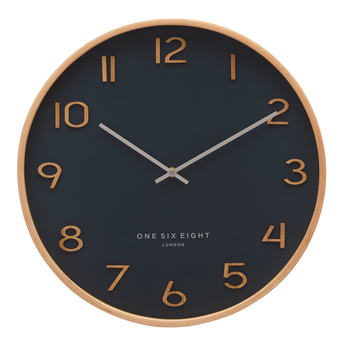 Wallace Silent Wall Clock | Petrol Blue