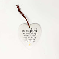 Ceramic Heart with Quote