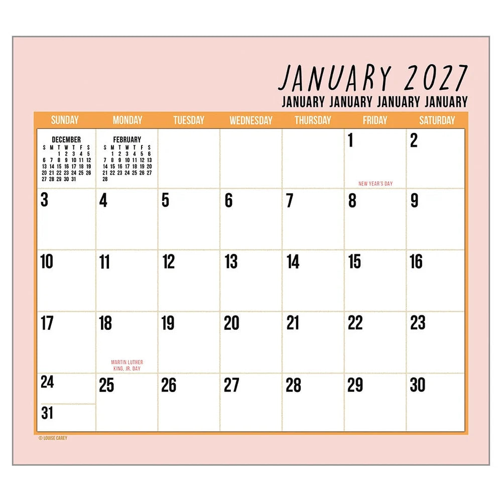 Live Laugh Love 2027 | Wall Calendar
