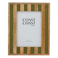 Ceres Wood & Resin Photo Frame | Olive