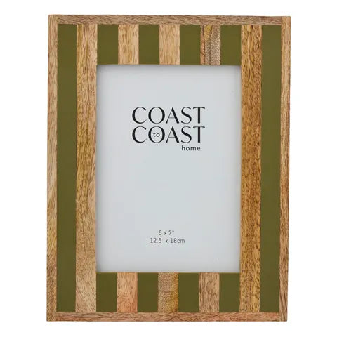 Ceres Wood & Resin Photo Frame | Olive