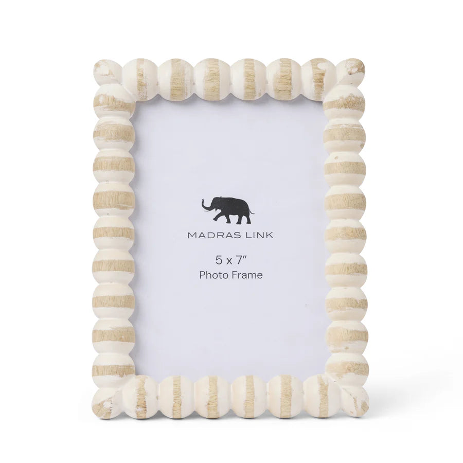 Bobbin Whitewash Photo Frame