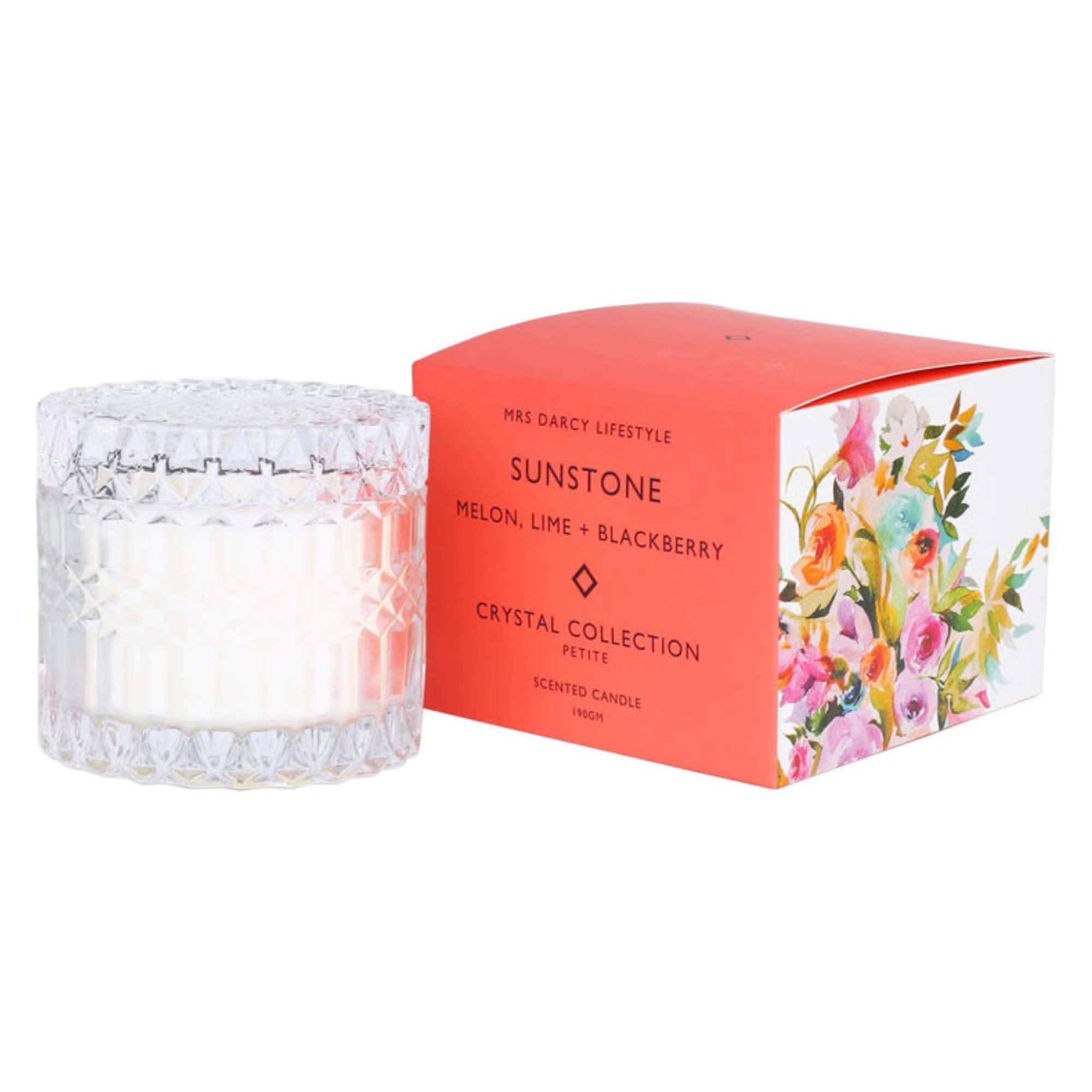 Candle Sunstone | Melon, Lime + Blackberry (Petite)