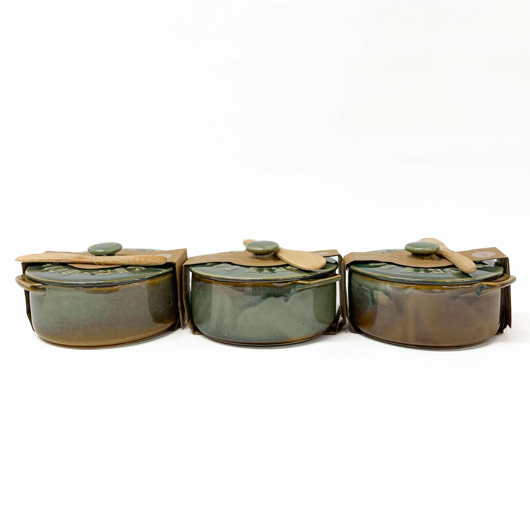 Loire Ceramic Brie Baker | Olive