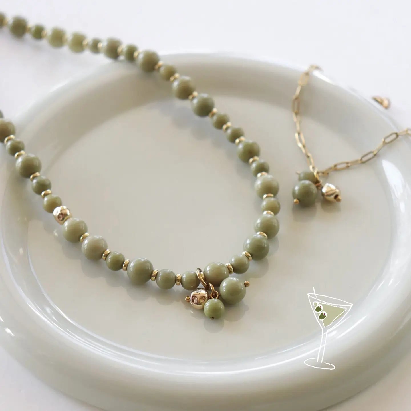 Cocktail Hour Necklace | Dry Martini