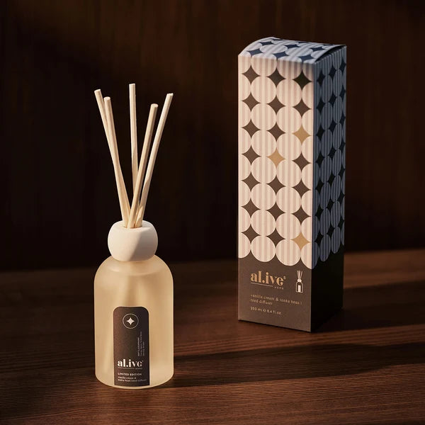 Reed Diffuser | Vanilla Cream & Tonka Bean
