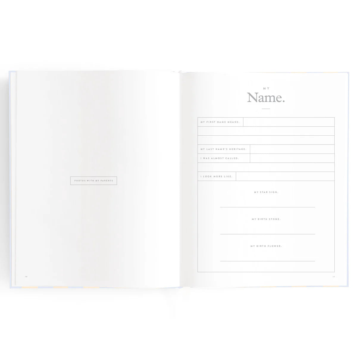 Baby Book Cloud Stripe 0-6 Years | Keepsake  3rd Edition