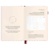 2027 A5 Horizontal Planner | Rosé Pinstripe