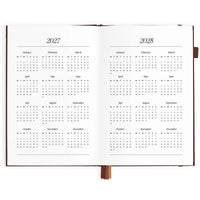 2027 A5 Vertical Planner | Chocolate