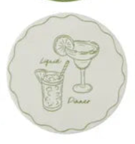 Happy Hour Ceramic Coaster
