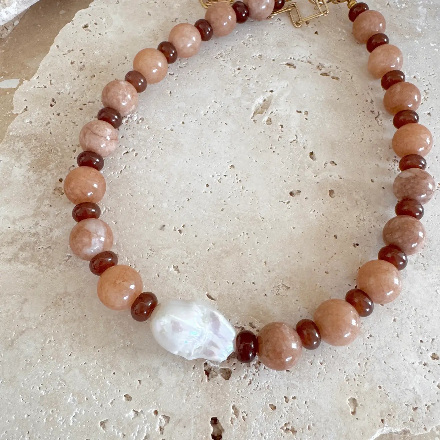 Wilma Necklace | Biscuit