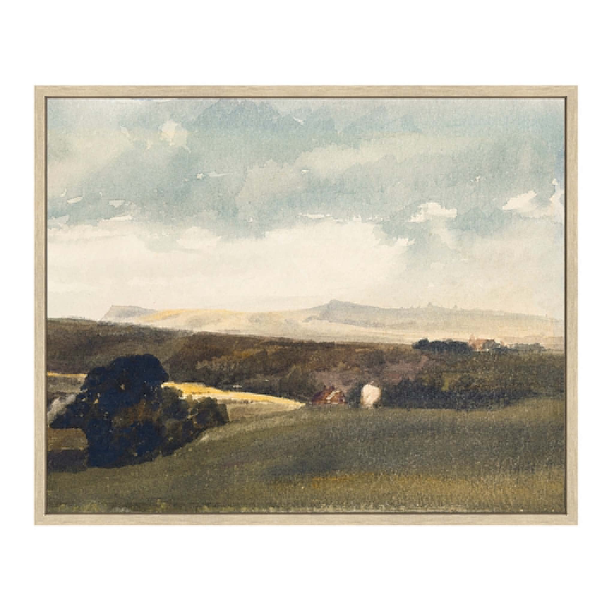 Pasture Bedtime Paint | Framed Canvas Art | 43x53cm