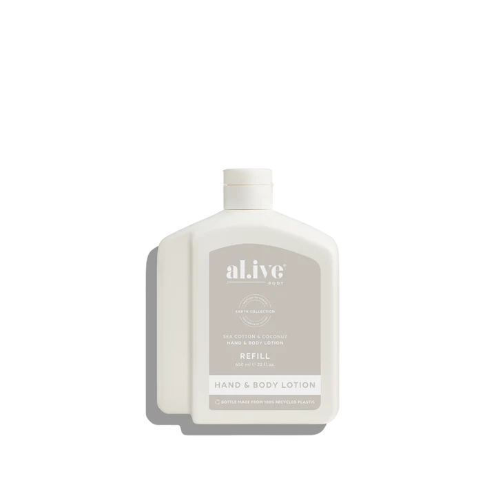 Lotion or Wash Refill Bottle | Sea Cotton + Coconut