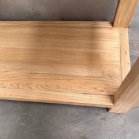 Elm 2 Drawer with Shelf Natural Console | 90cm
