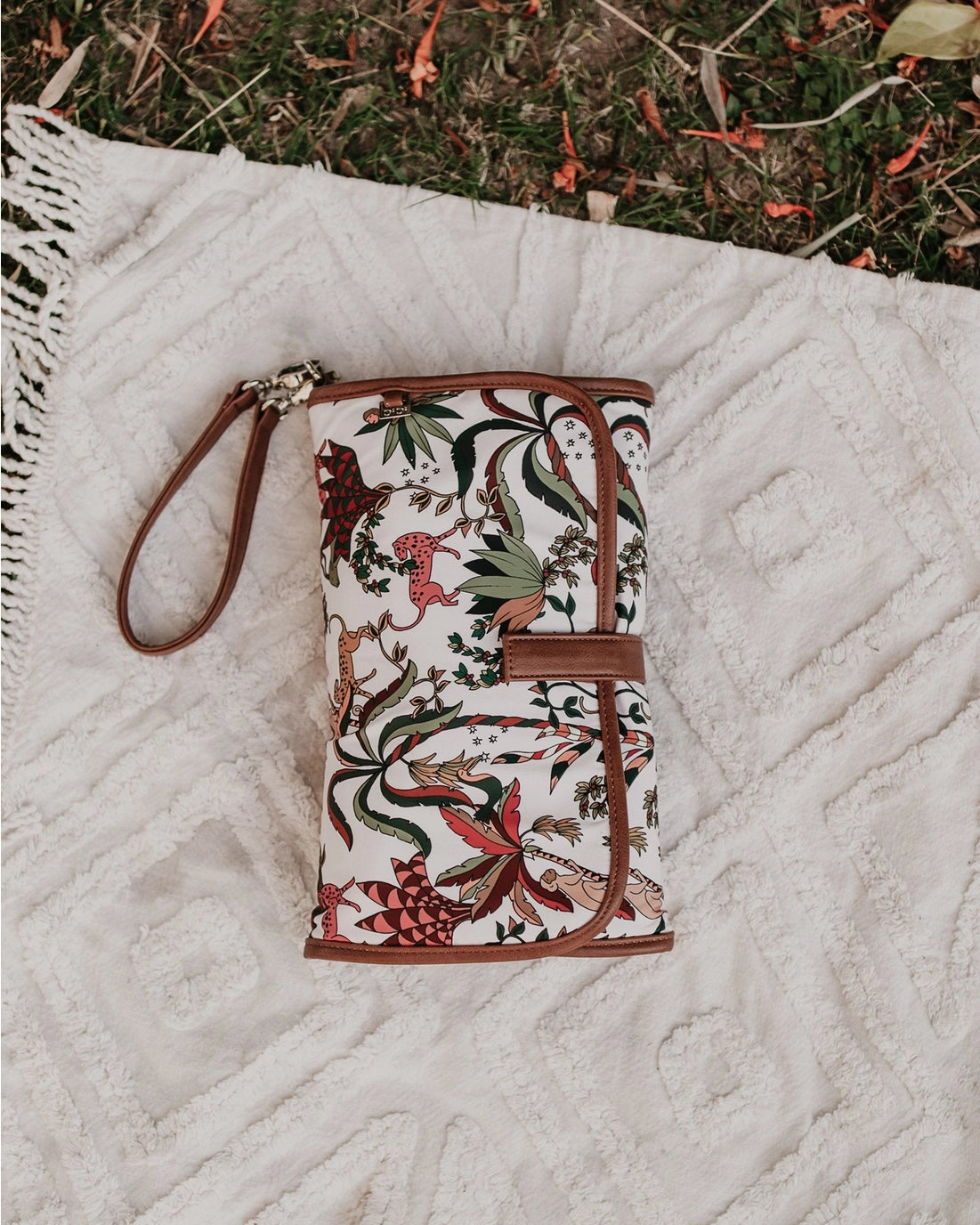 Change Mat Clutch | Jungle Cream/Tan
