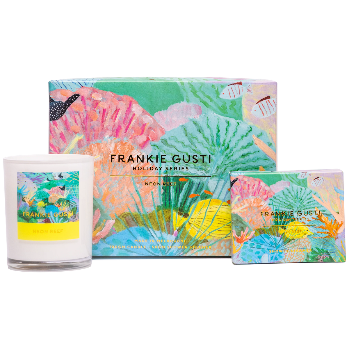 Holiday Series Candle + Steamer Duo | Neon Reef