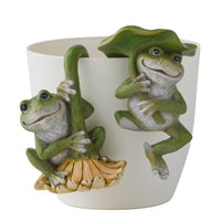Frog With Lily Pot Hanger