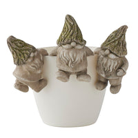 Gnome With Moss Hat Pot Hanger