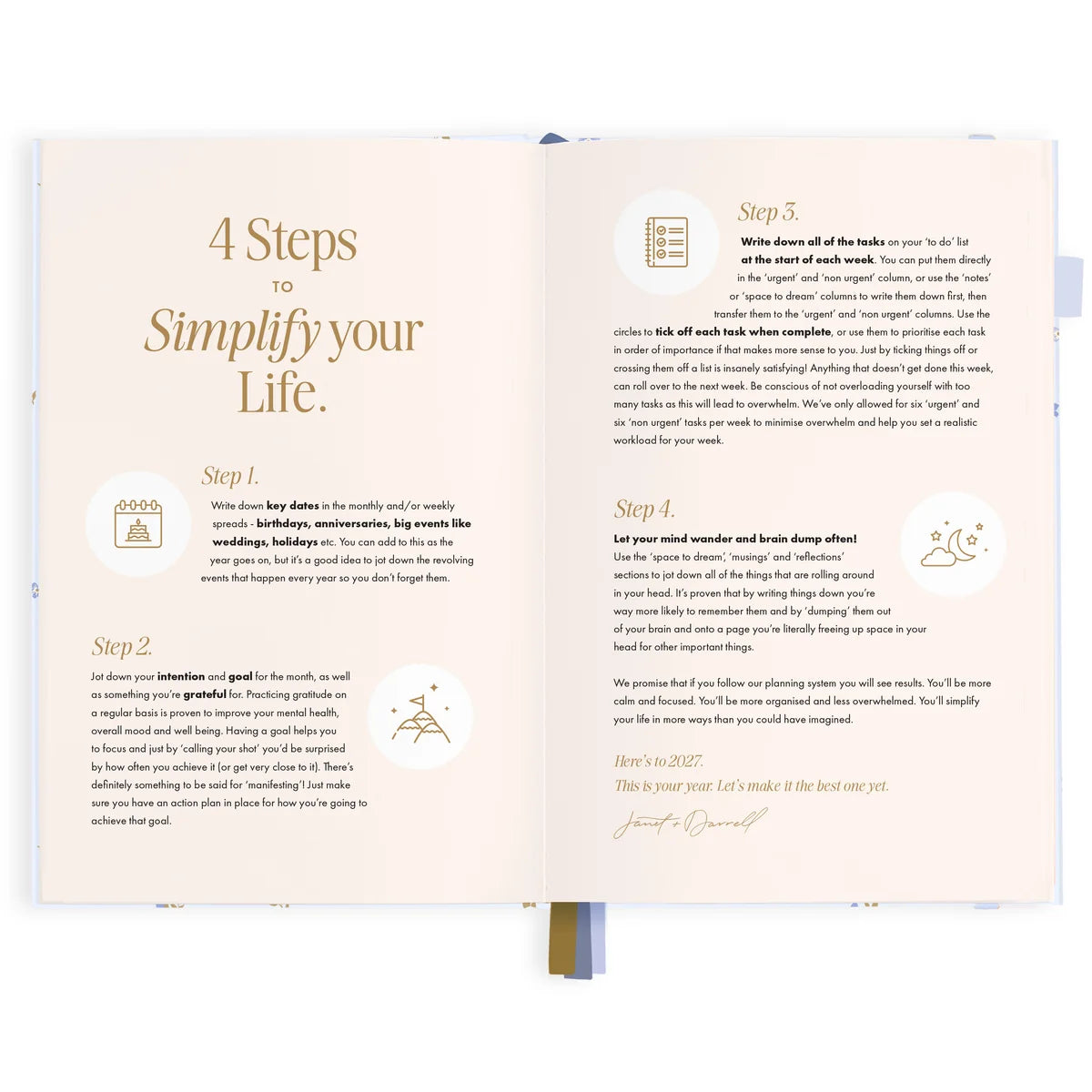 2027 A5 Horizontal Planner | Cornflower