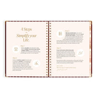 2027 A4 Academic Vertical Planner | Merlot Pinstripe