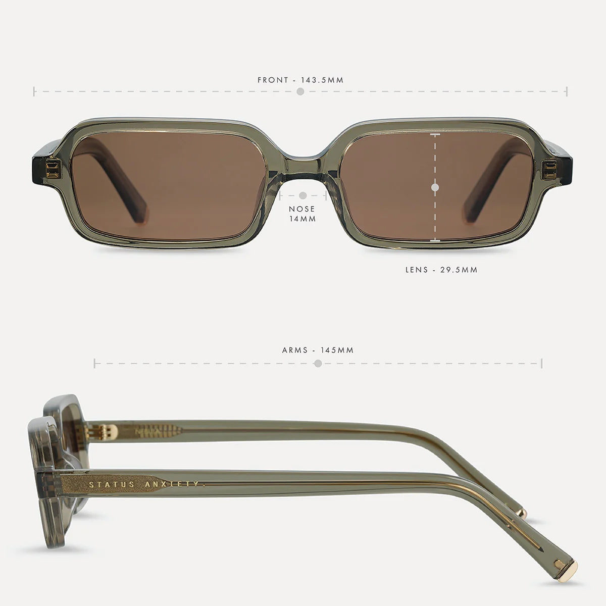Nebula Sunglasses | Moss/Gold