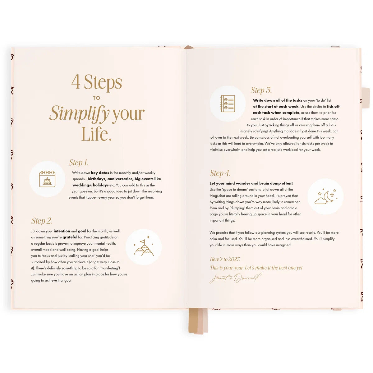2027 A5 Vertical Planner | French Bows