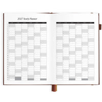2027 A5 Vertical Planner | Chocolate