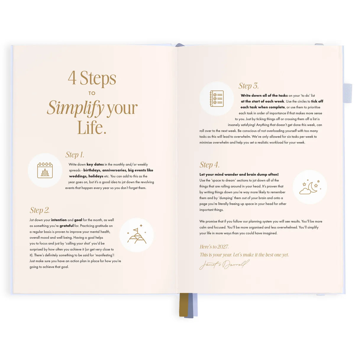 2027 A5 Vertical Planner | Powder