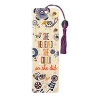She Believed She Could Beaded Bookmark