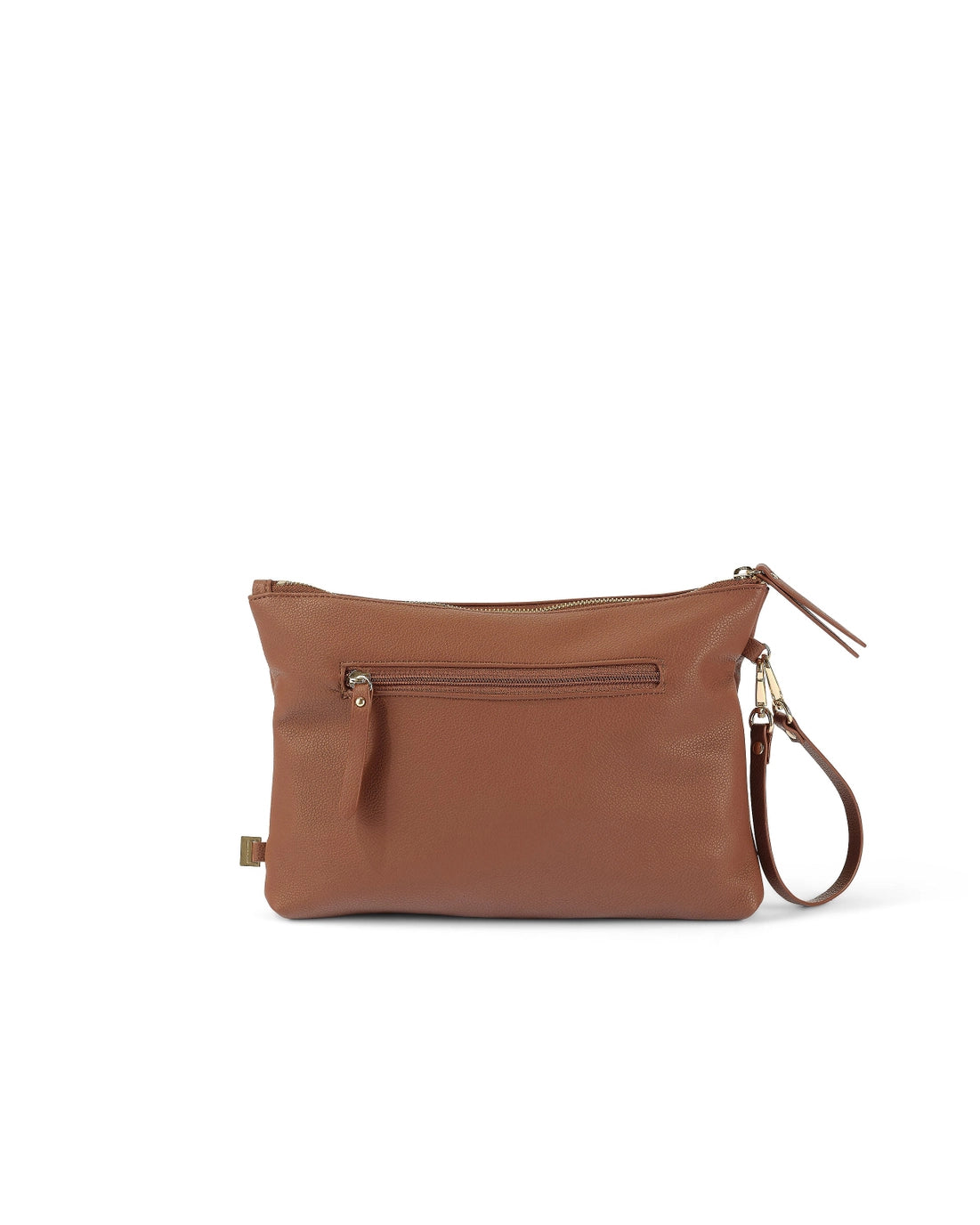 Nappy Changing Pouch | Chestnut Brown Vegan Leather