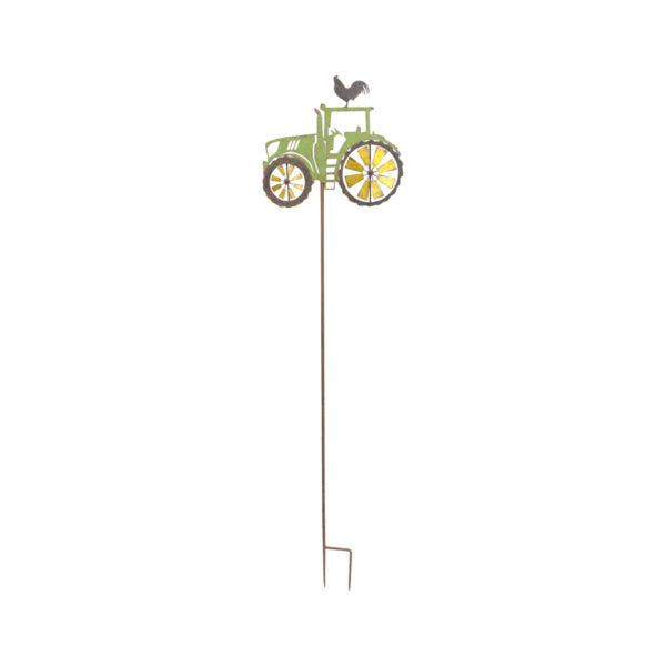 Tractor Windspinner On Stake