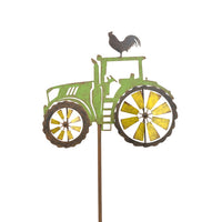 Tractor Windspinner On Stake