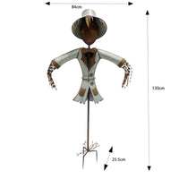Scarecrow Garden Stake Statue