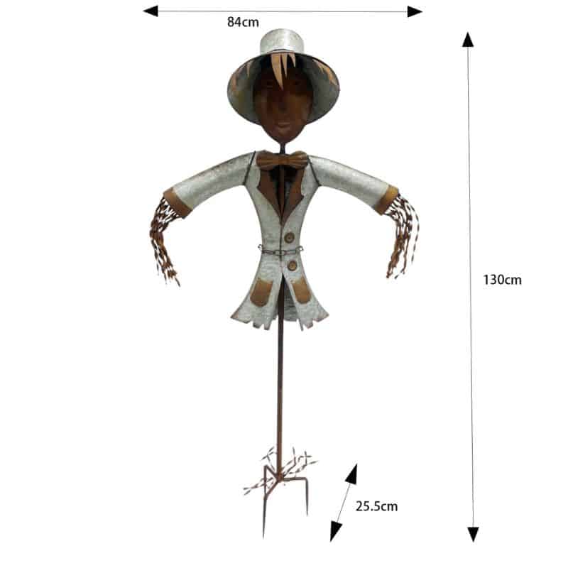 Scarecrow Garden Stake Statue