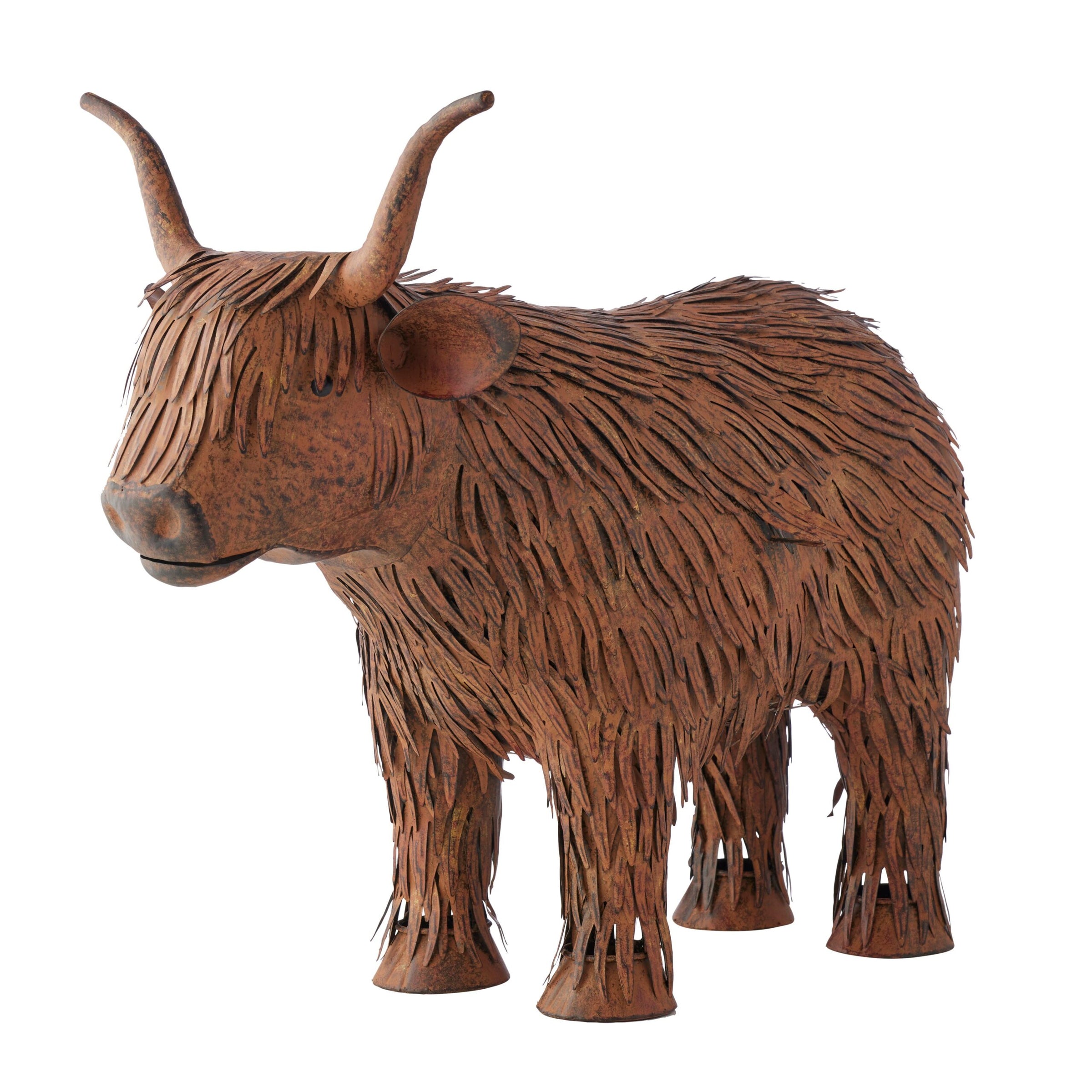 Highland Cow Garden Statue