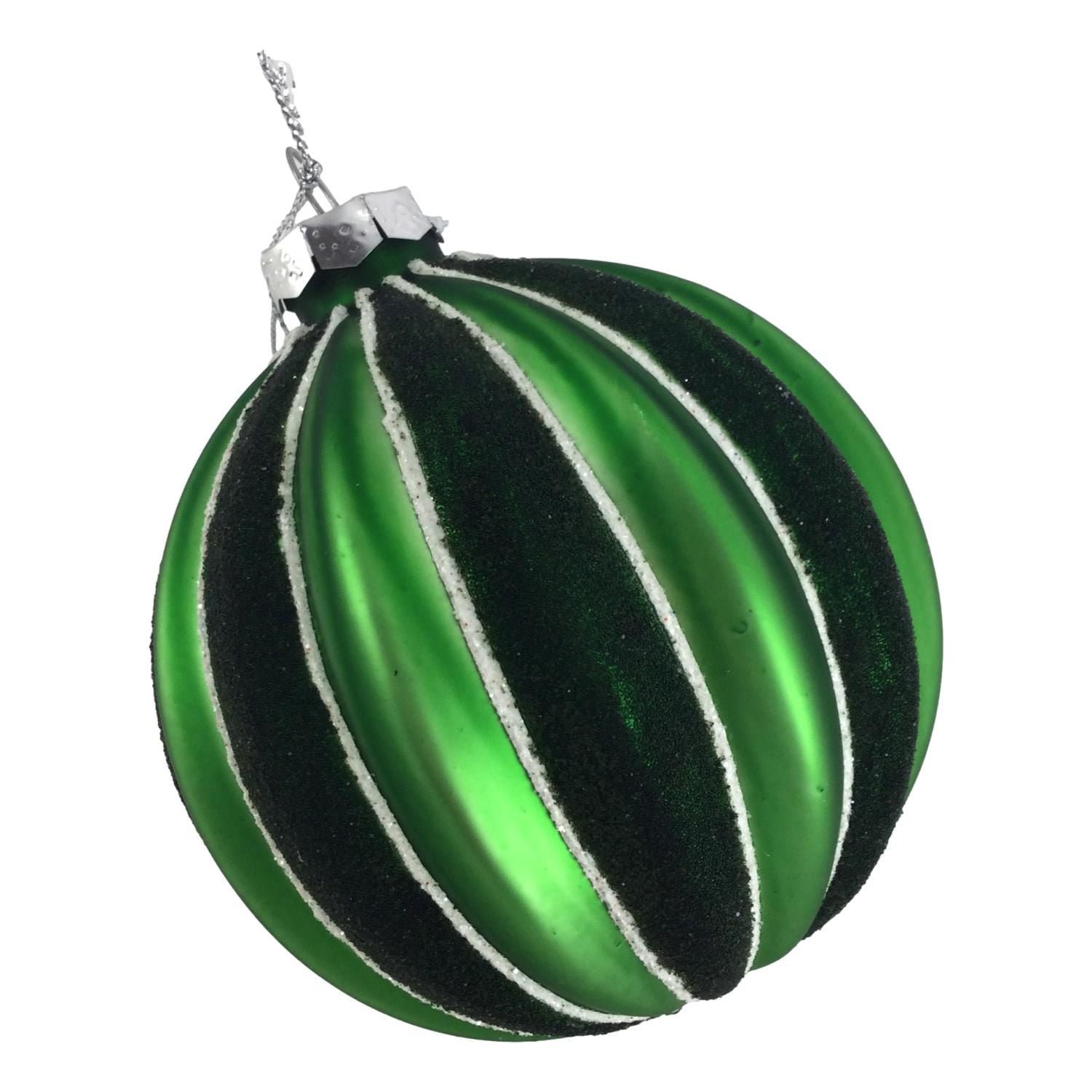 Green Striped Ball Hanging