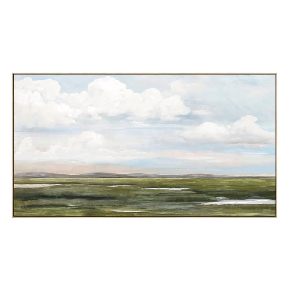 Viewtiful Scene Painting | Framed Canvas Art | 113x63cm