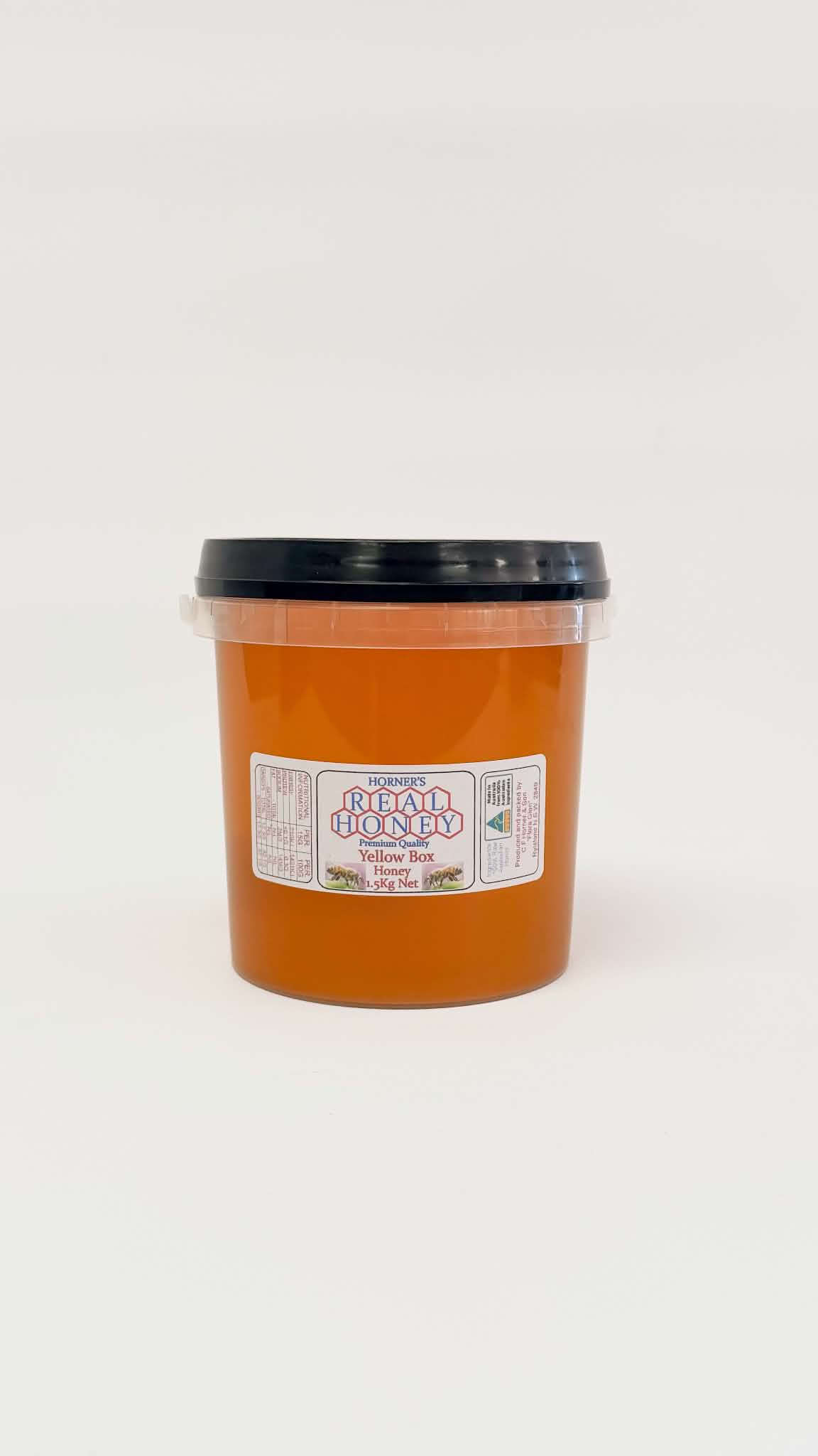 Horner's Honey Tub | Yellow Box 1.5kg