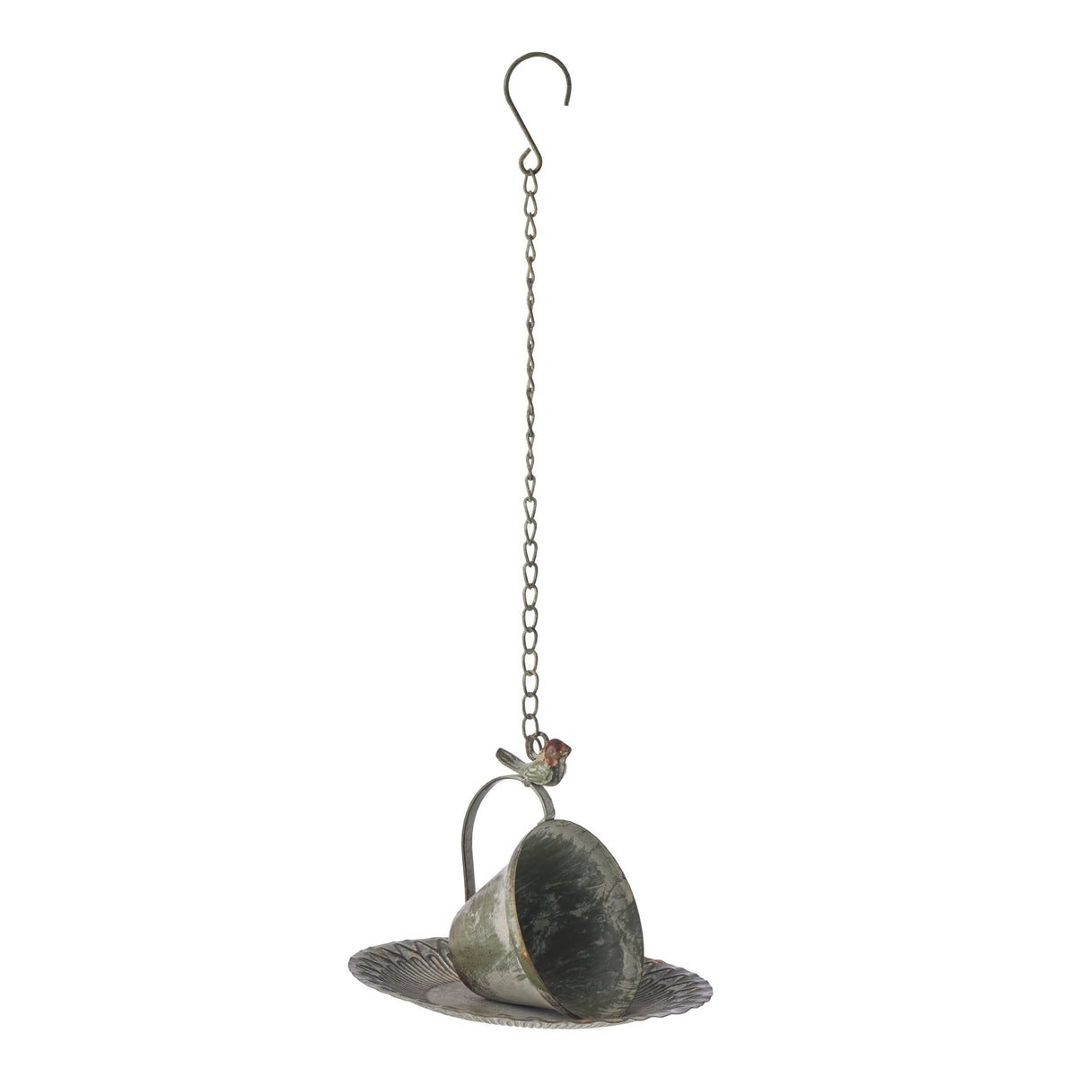 Hanging Cup + Saucer Birdfeeder