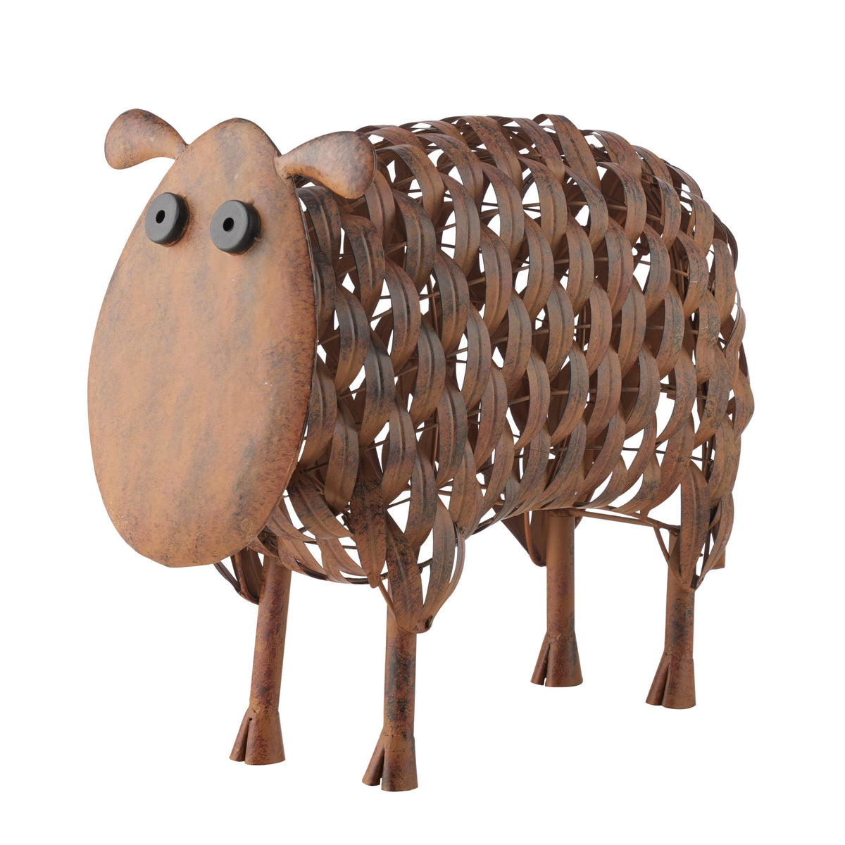Metal Rust Sheep Statue