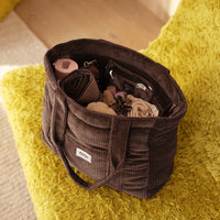 Everyday Tote | Chocolate Brown Corduroy