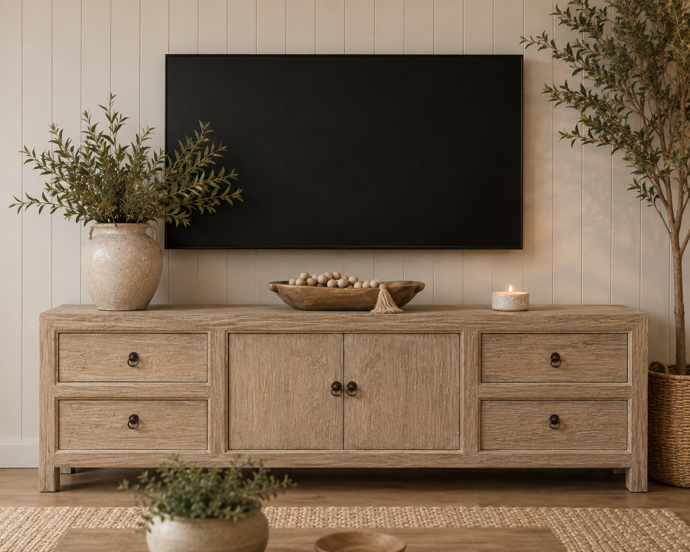 Elm TV Unit Cabinet
