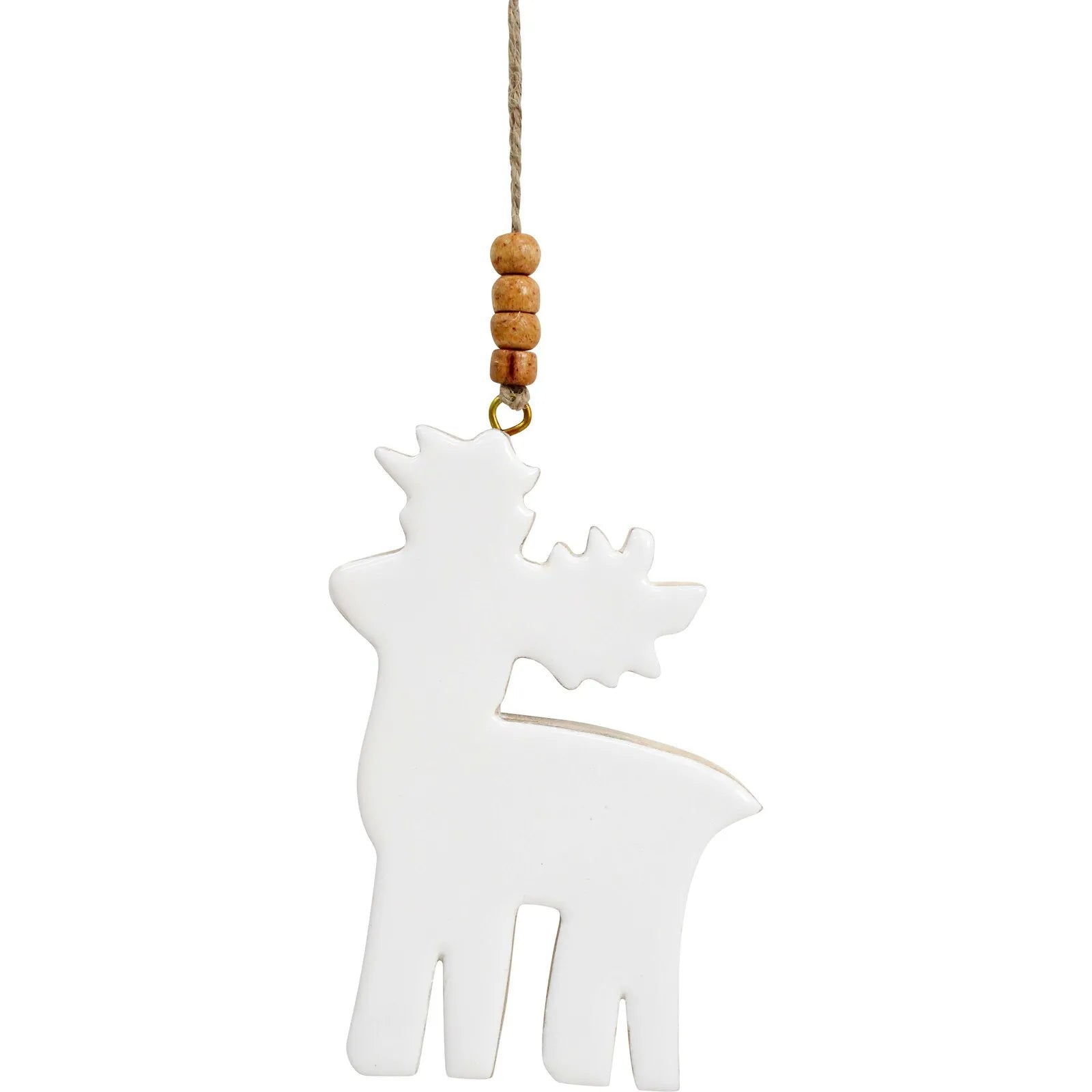 Hanging Reindeer | White