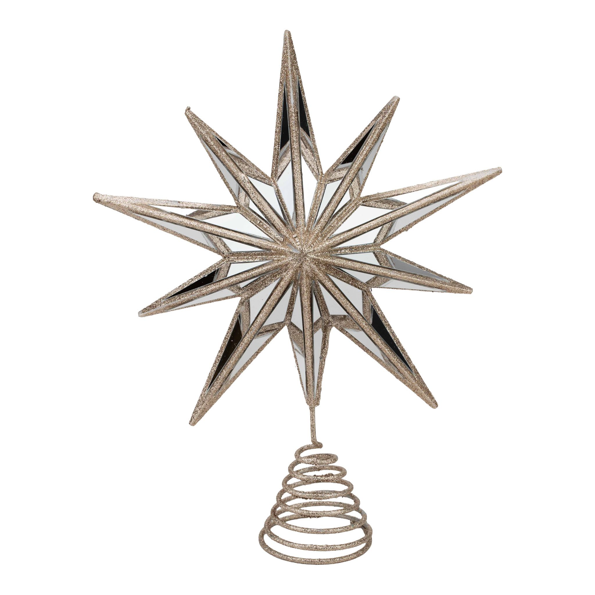 Champagne 10 Point Star Tree Topper