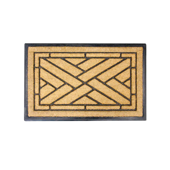 Geo Rubber & Coir Thick Doormat